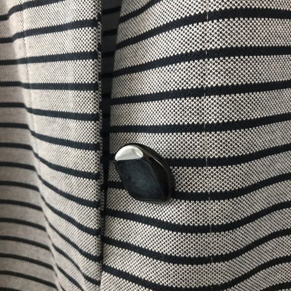 Cabi Navy Striped Long Coastal Classic Car Coat 5474 Lightweight Navy Jacket S - Picture 5 of 15